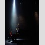 In the spotlight - During the filming of Chopin's Sonata Op. 35 for BBC Television in the Wimbledon Theatre.  Photo courtesy of Tony Keene.