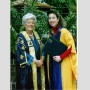 Receiving an Honorary Degree - Receiving my Honorary Doctorate from the Chancellor of the Open University (and former speaker of the House of Commons) Betty Boothroyd in April 2006.