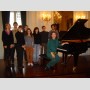Trieste, Italy - With masterclass students at the Conservatorio in Trieste