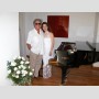 With Paolo Fazioli - With the fabulous piano maker, Paolo Fazioli, at my birthday party in 2004.  The piano is my own Fazioli concert grand.